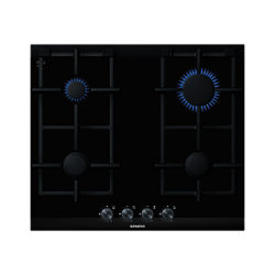 Siemens ER626PB70E Gas Hob, Black Glass